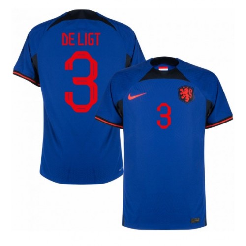 Netherlands Matthijs de Ligt #3 Replica Away Stadium Shirt World Cup 2022 Short Sleeve